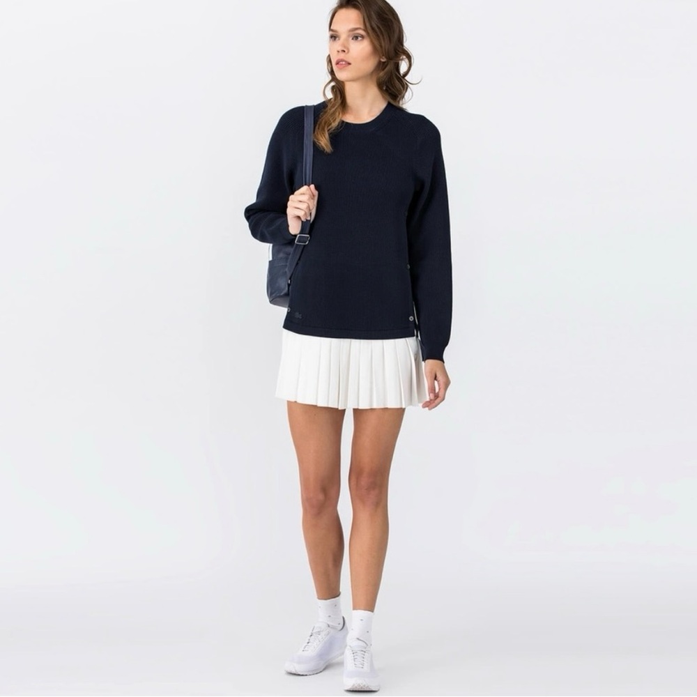 Lacoste Navy Blue Long Sleeve Dress
